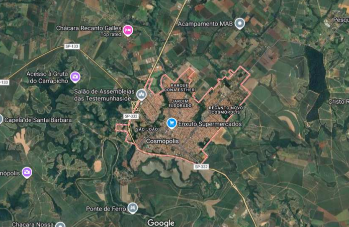 Gleba de terras, 21.753m², Itapavussu, Cosmópolis/SP