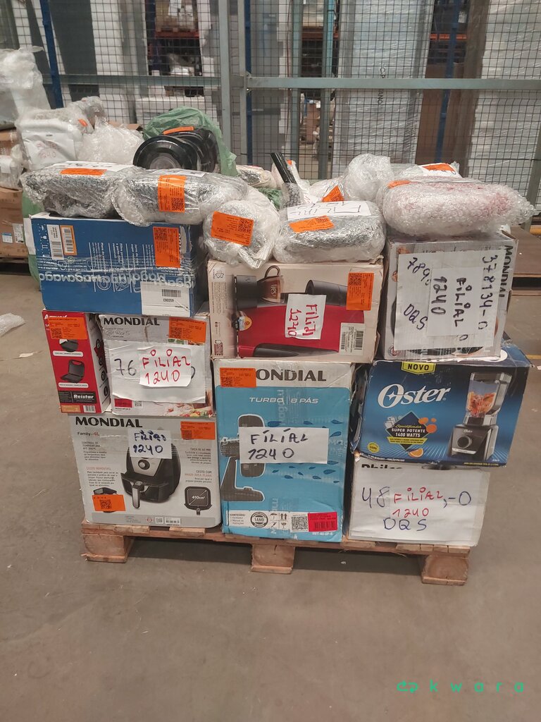 Aprox 45 Itens: Air Fryers, Liquidificadores, Sanduicheiras e Ventiladores