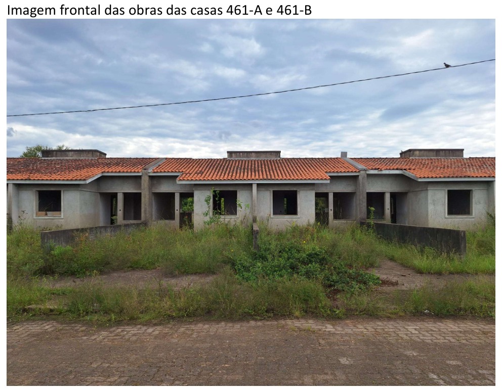 Casa de alvenaria sob nº 461-b, em construção, geminada, com a área construída de 43,48m², situada na rua vítor mateus teixeira, vila três marias, em esteio/rs. matrícula nº 29.056