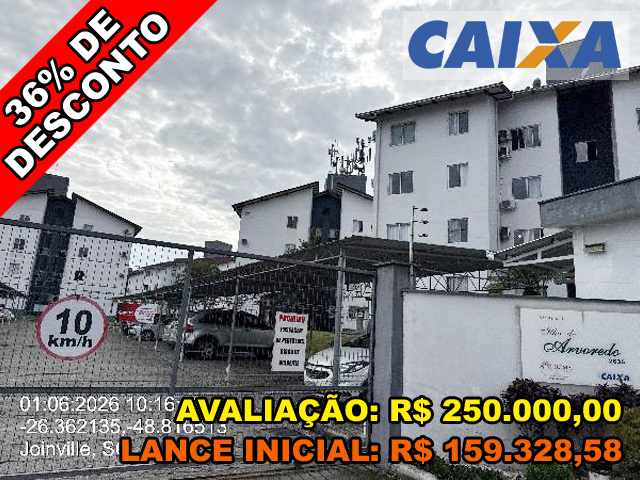 Rua boehmerwald n. 2635 apto. 304, bl 05 - joinville/sc