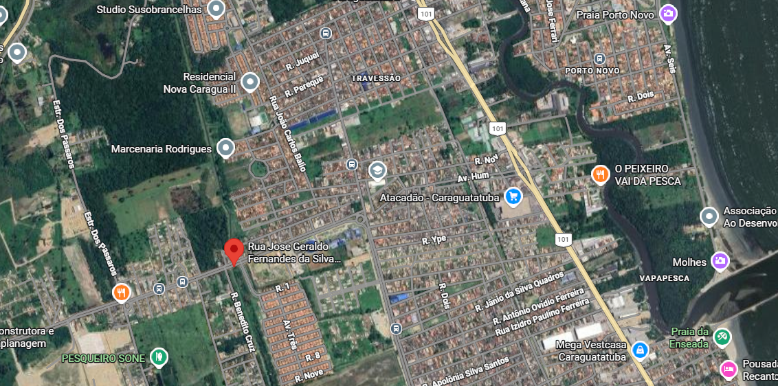 Direitos. terreno, a.t 500m², próx. à praia, pegorelli/travessão, caraguatatuba/sp