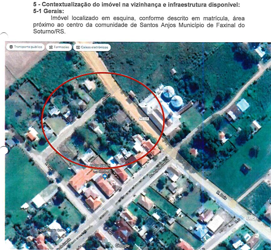 R11/15.737 Área de 279,996m² dentro de área maior da matrícula nº 15.737. em Faxinal do Soturno/RS