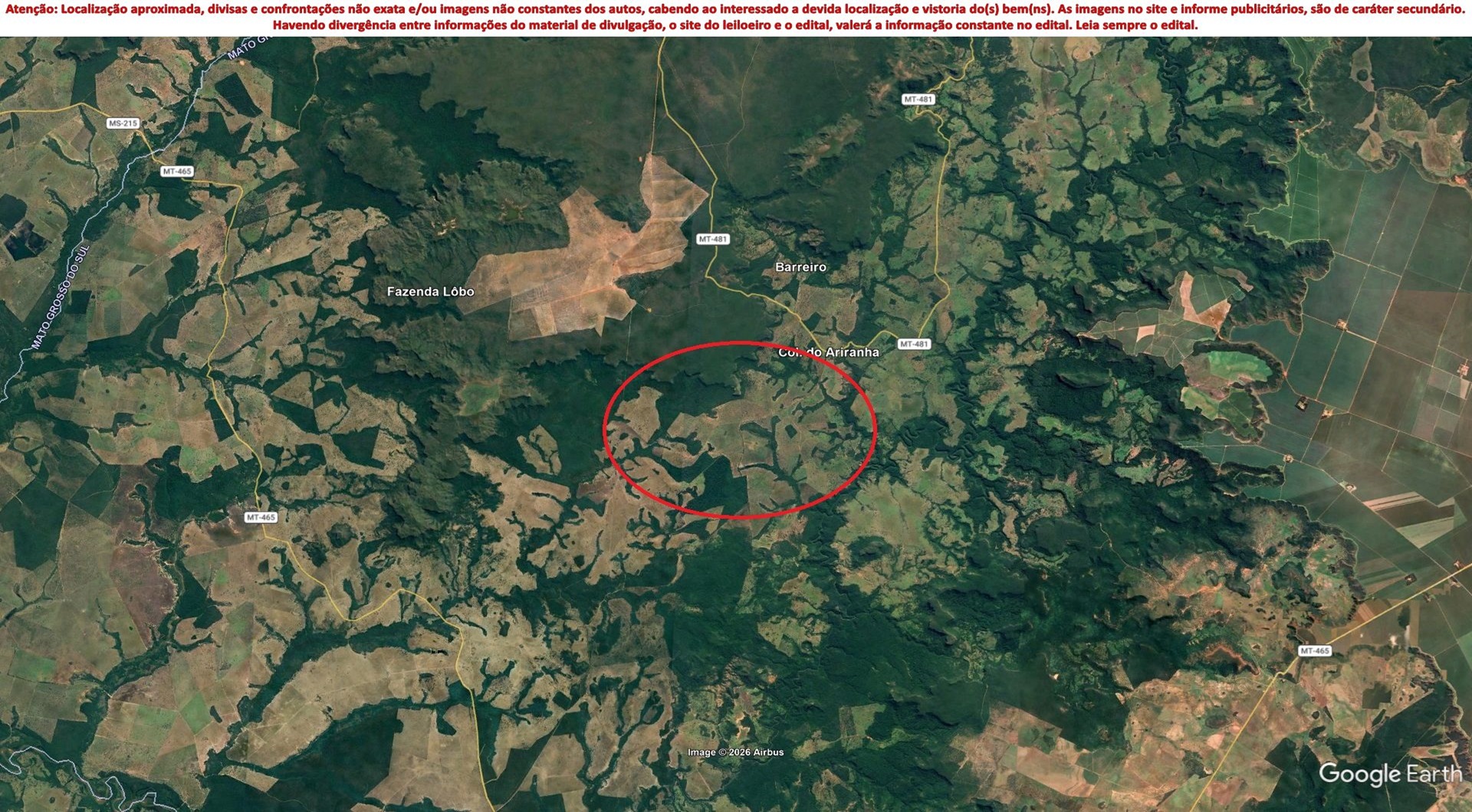 LOTE 2.1 - 50% de um imóvel c/ 500 ha em Alto Araguaia/MT