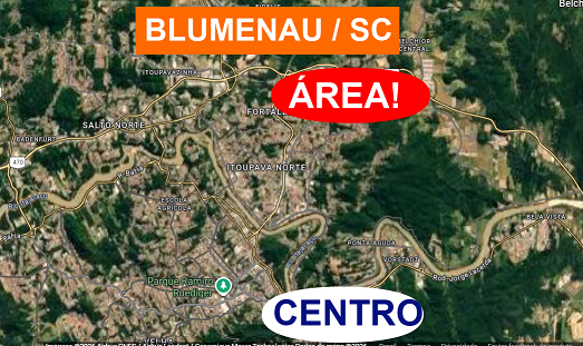 LEILÃO JUDICIAL DE UM TERRENO COM APROX. 10.302,52m² EM BLUMENAU/SC