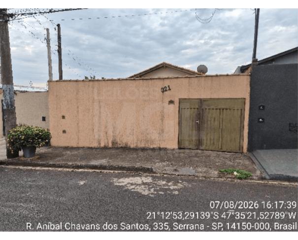 Serrana/sp — casa com 53,53m², (f1555516339073) casas em leilão | mgl leilões