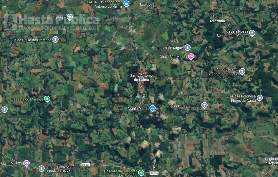 Imóvel rural de 5173650m² Secção Quaraim Santo Antônio do PalmaRS