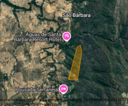 Área de 60,5799 ha | denominado fazenda santa bárbara | augusto de lima/mg