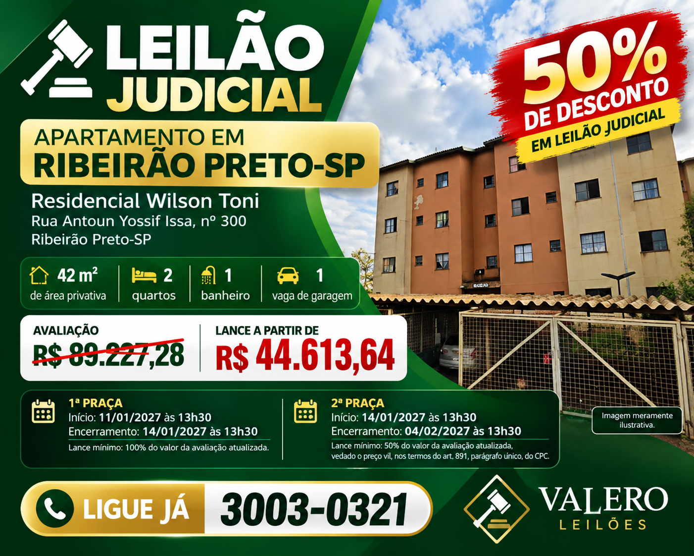 Direitos aquisitivos de apartamento de 42,21 m² com vaga condomínio q6 wilson toni ribeirão preto/sp