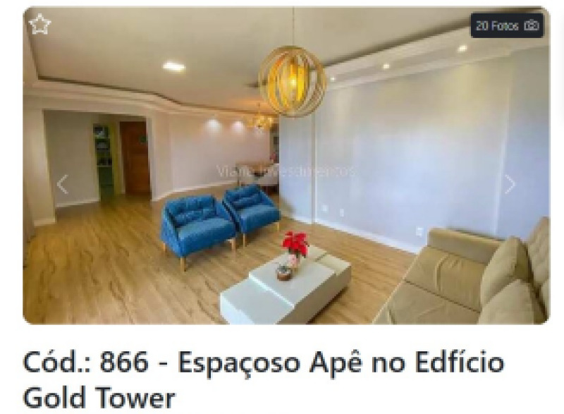 APARTAMENTO NO EDIFICIO GOLD TOWER EM PORTO VELHO - Lote 001 (ID 6314)
