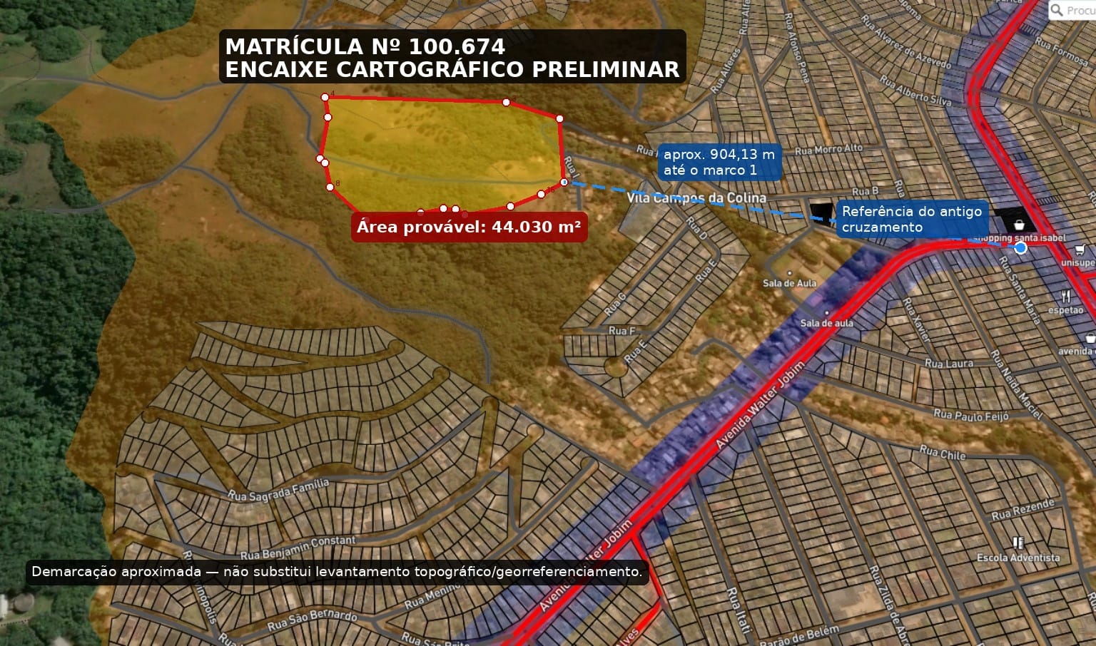ALIENAÇÃO POR INICIATIVA PARTICULAR - VIAMÃO/RS - ÁREA DE TERRAS COM ÁREA APROXIMADA DE 4,4030HS., JUNTO À VILA MONTE CASTELO.