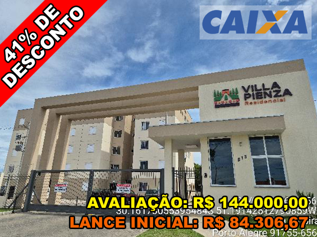 Rua embira n. 615 apto. 505, bl 23, lt 01, qd b - cond res villa pienza - hipica - porto alegre/rs