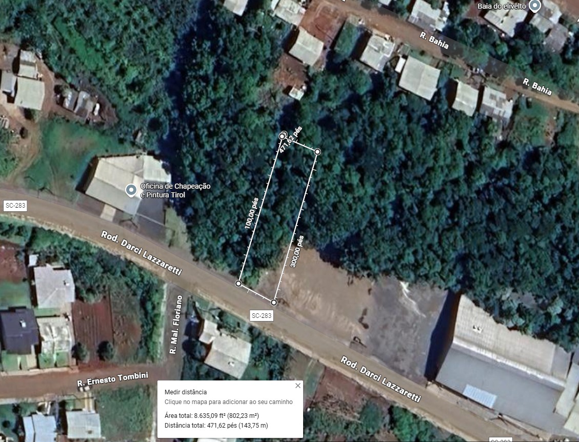 Terreno c/ 352,50m² e terreno c/ 450m² - palmitos / sc