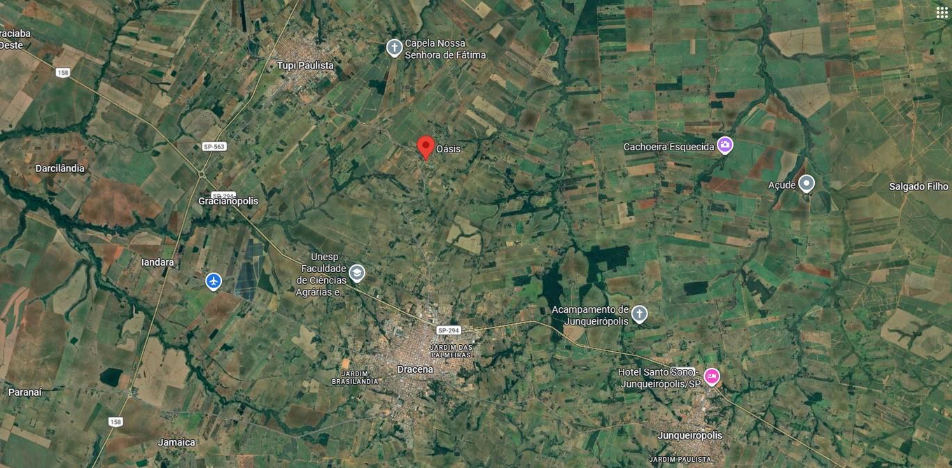 Leilão judicial: terreno 3.109m² em tupi paulista/sp