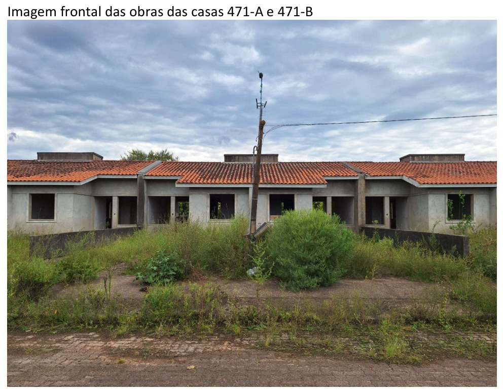 Casa de alvenaria sob nº 471-a, em construção, geminada, com a área construída de 43,48m², situada na rua vítor mateus teixeira, vila três marias, em esteio/rs. matrícula nº 29.057