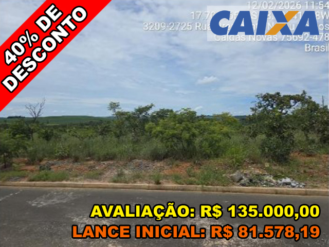 Rua presidente nereu ramos n. 00, qd 209, lt 03 - loteamento lagoa quente de caldas novas - setor lagoa quente/go