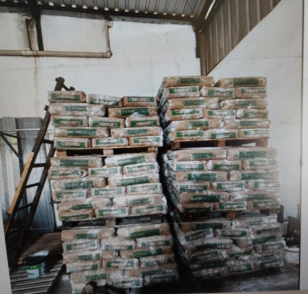 Sacos de gesso 40 kg, placas de gesso acartonado, perfis de aço galvanizado para fixação de parede de gesso drywall