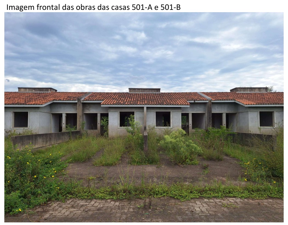 Casa de alvenaria sob nº 501-b, em construção, geminada, com a área construída de 43,48m², situada na rua vítor mateus teixeira, vila três marias, em esteio/rs. matrícula nº 29.060