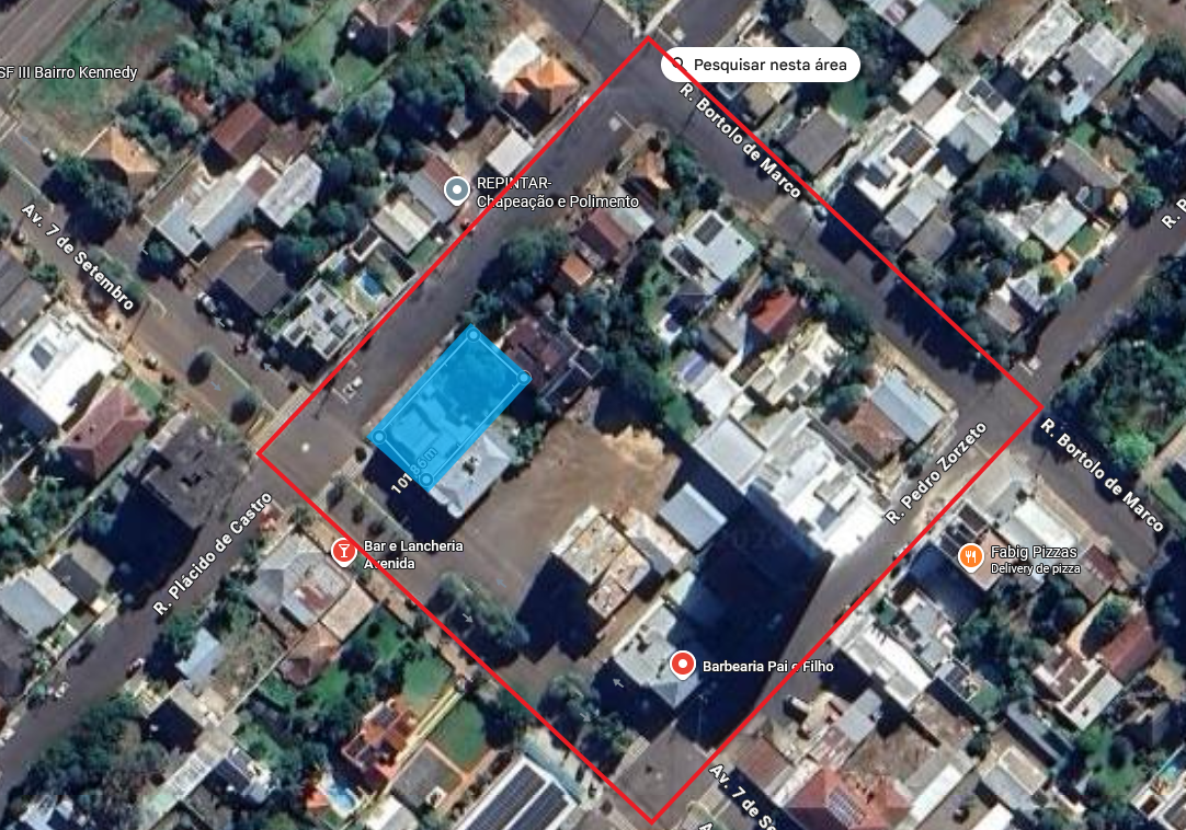 Sarandi/rs - terreno urbano de 578,00m² com casa de alvenaria de 163,60m² e galpão de madeira de 57,50m² - rua plácido de castro, esquina com avenida sete de setembro
