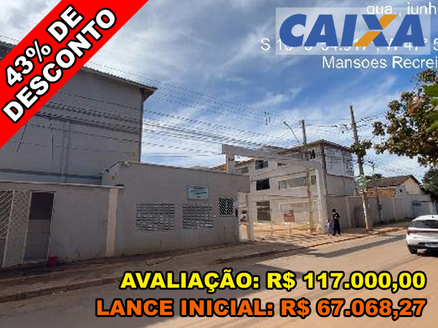 Quadra 4 n. sn apto. 101, bl p, ch 17, rua oswaldo cruz - cond res solar park i - mansoes recreio mossoro - cidade ocidental/go