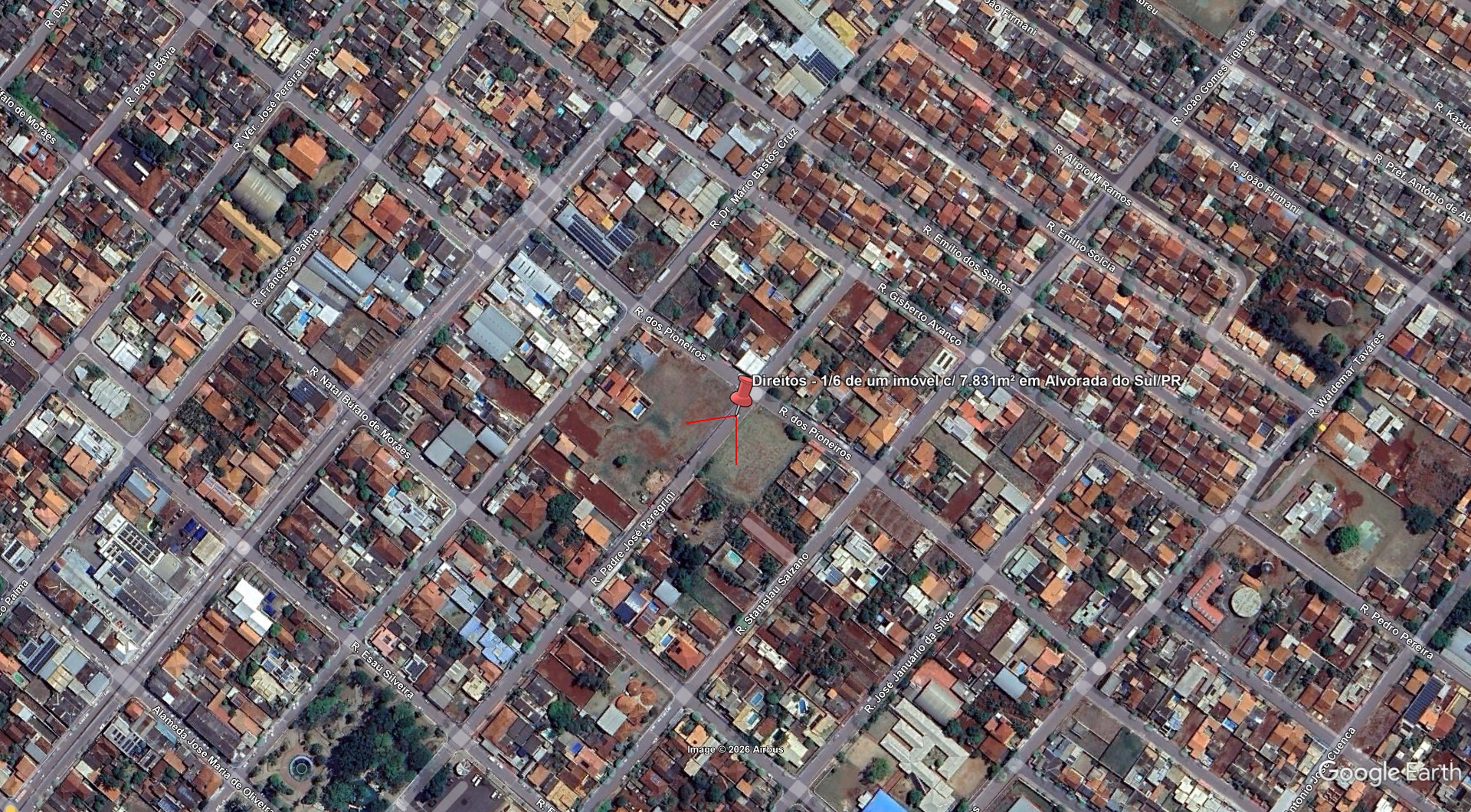 Lote 1.2 - direitos - 1/6 de um imóvel c/ 7.831m² em alvorada do sul/pr