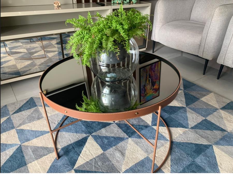 IMPERATRIZ/MA - Mesa de centro circular, marca RUDNICK