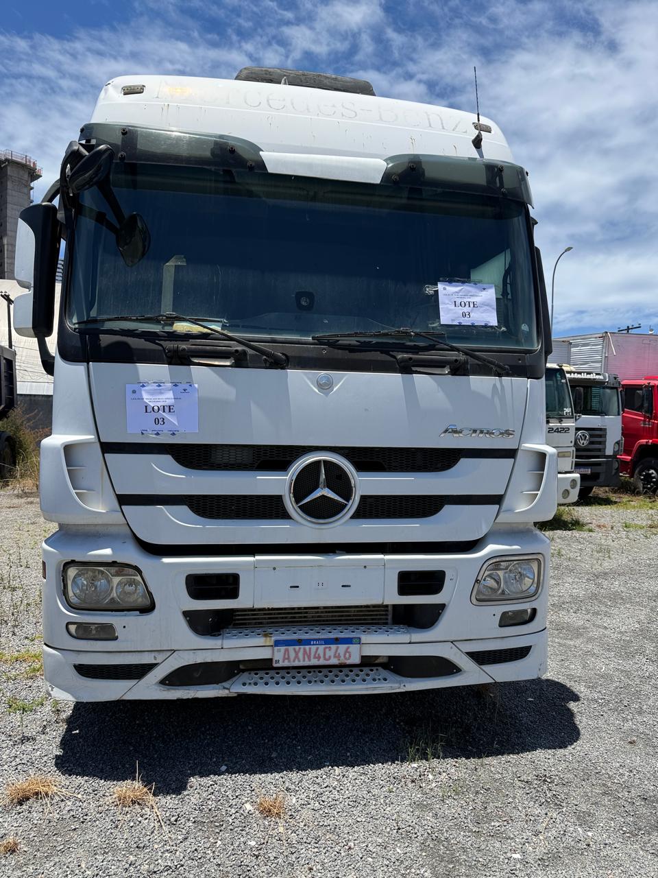 CAMINHAO MERCEDES BENZ ACTROS 2546LS 20123 AXN4C46,BRANCA,CHASSI 9BM934251DR659893