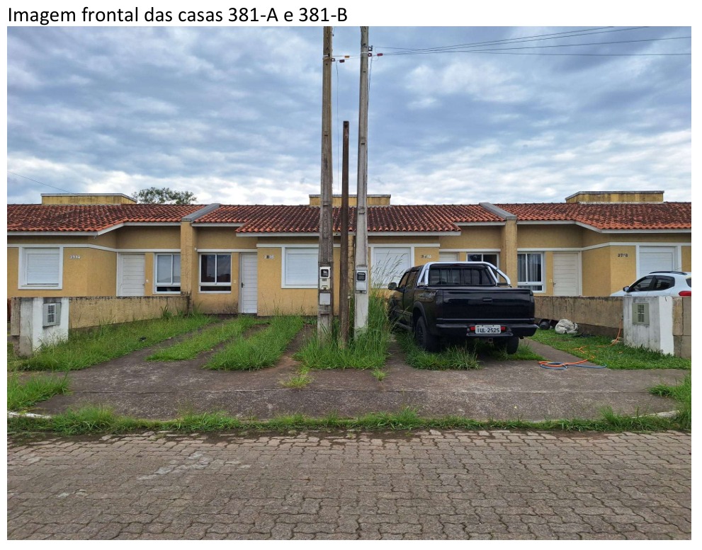 Casa de alvenaria sob nº 381-b, geminada, com a área construída de 43,48m², situada na rua vítor mateus teixeira, vila três marias, em esteio/rs. matrícula nº 20.802
