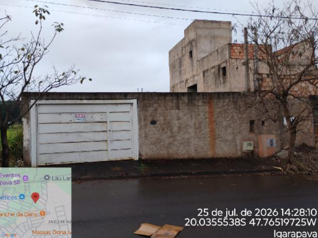 Casa - 55m² de área privativa, 250m² de área do terreno, com vaga de garagem - igarapava/sp