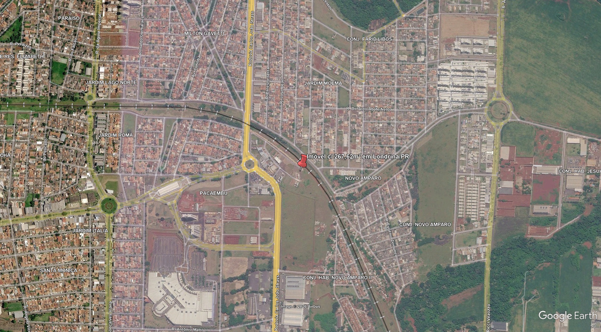 LOTE 1.1 - Imóvel c/ 267,62m² no Jardim Tropical em Londrina/PR