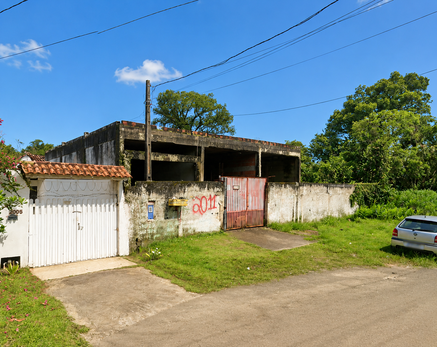 Imóvel inacabado, 1.000m², recanto dos imigrantes, itanhaém/sp