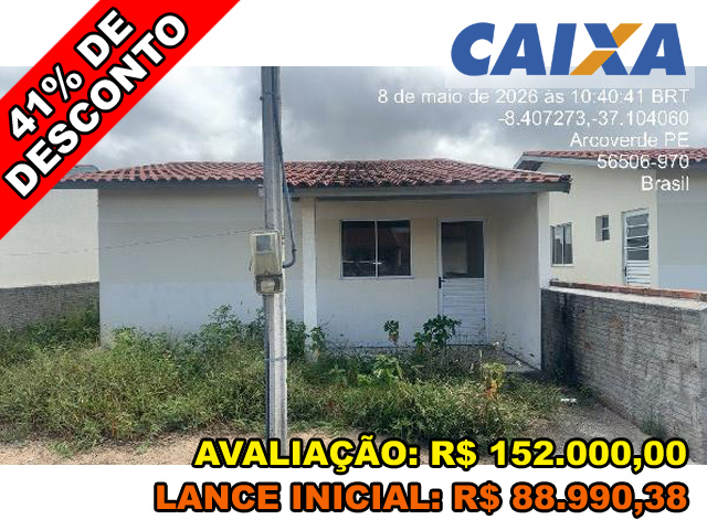 Rua santa rita de cassia n. 08, quadra 04 lote 09 - lot res divina misericordia - santos dumont - arcoverde/pe