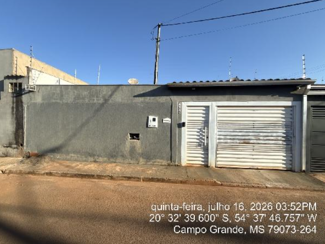 Casa - 56,13m² de área privativa, 227,5m² de área do terreno, com vaga de garagem - campo grande/ms