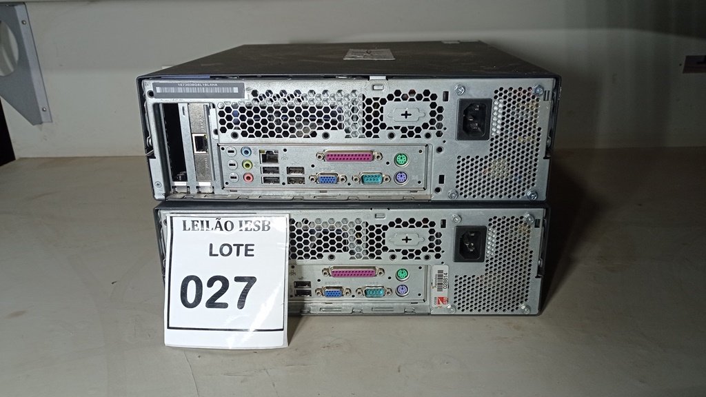02 CPUS LENOVO. (NO ESTADO) ATENÇÃO! FAZER A VISITAÇÃO ANTES DE ARREMATAR, NÃO SABEMOS SE FUNCIONA, LEILÃO NÃO TEM GARANTIA E NEM DEVOLUÇÃO, SUJEITO A POSSÍVEIS AVARIAS VISÍVEIS/OCULTAS E/OU AUSÊNCIA DE COMPONENTES.