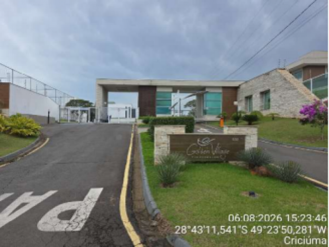 Lote a.t. 618,8 m² - primeira linha sangão, criciúma/sc