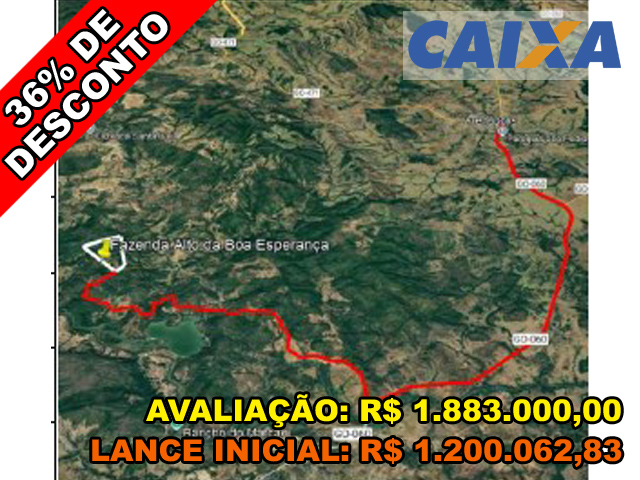 Fazenda alto da boa esperança n. 00, gleba 02 - area rural de arenopolis/go