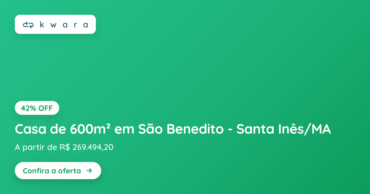 Casa de 600m² em São Benedito - Santa Inês/MA
