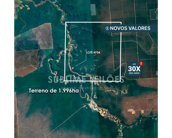 4 áreas em vilhena - ro - a) lote nª 04 | terreno de 1.996ha