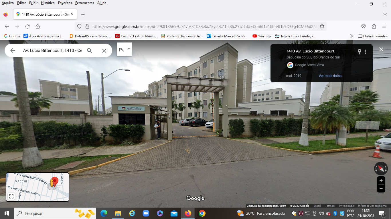 O APARTAMENTO Nº 406 BLOCO 04 (DESOCUPADO) CONDOMINIO PORTO DE ALEXANDRIA, AV. LUCIO BITTENCOURT, 1410, CENTRO, SAPUCAIA DO SUL -RS