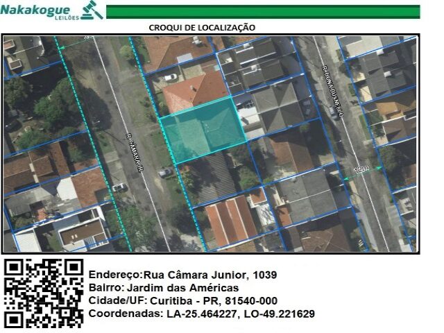 3902 - Lote 8, da quadra 30-A, da Planta IX, do primitivo loteamento da Cia. Territorial- Cajuru