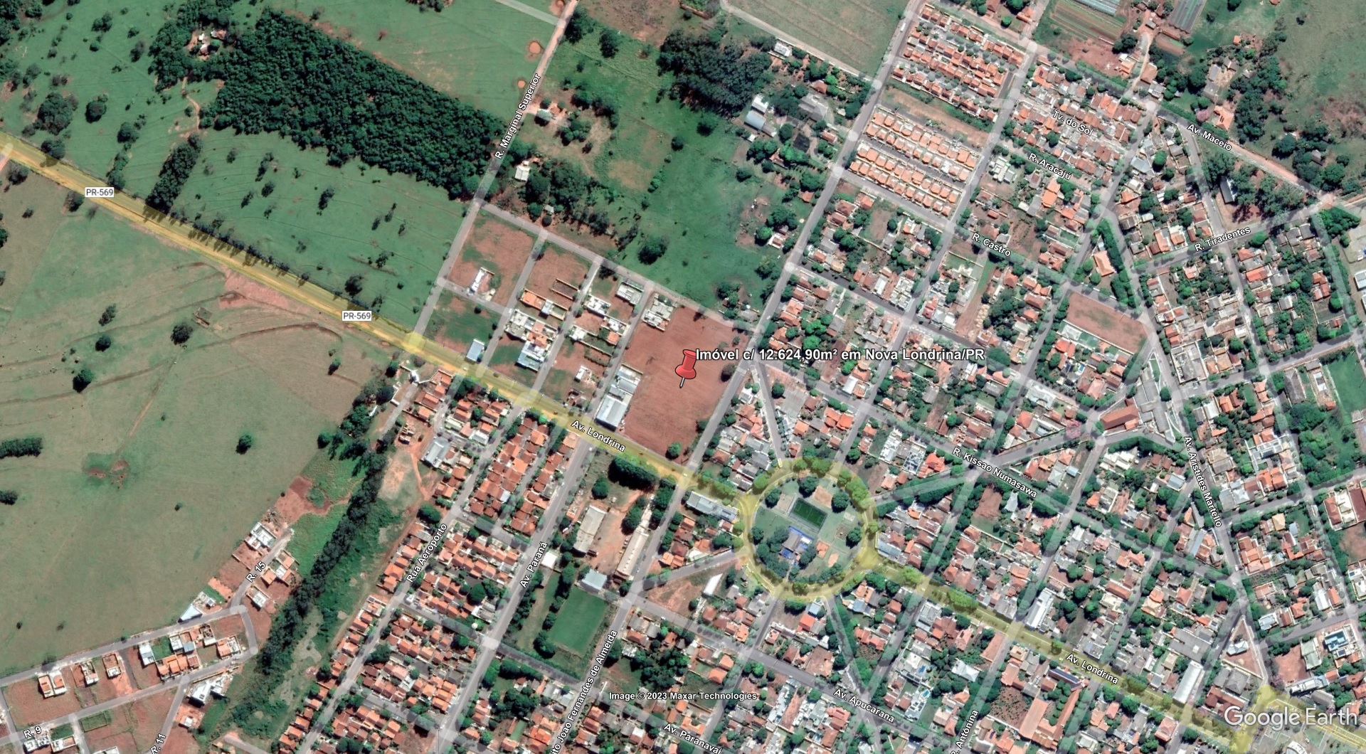Lote 1.1 - imóvel c/ 12.624,90m² em nova londrina/pr