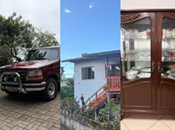 LEILÃO EXTRAJUDICIAL DE TERRENO, BOX DE GARAGEM, VEÍCULO E SALA DE JANTAR