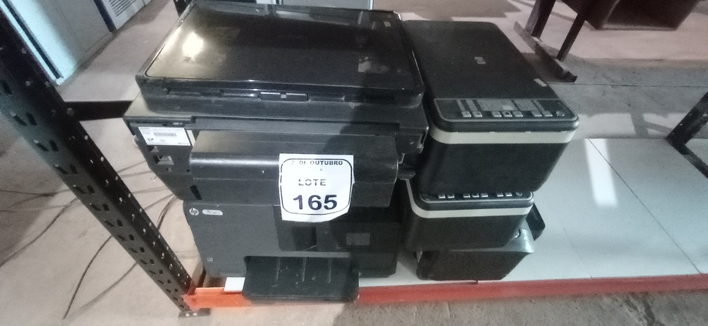06 IMPRESSORAS DE MODELOS DIVERSOS MARCA HP. (NO ESTADO) ATENÇÃO! FAZER A VISITAÇÃO ANTES DE ARREMATAR, NÃO SABEMOS SE FUNCIONA, LEILÃO NÃO TEM GARANTIA E NEM DEVOLUÇÃO, SUJEITO A POSSÍVEIS AVARIAS VISÍVEIS/OCULTAS E/OU AUSÊNCIA DE COMPONENTES.