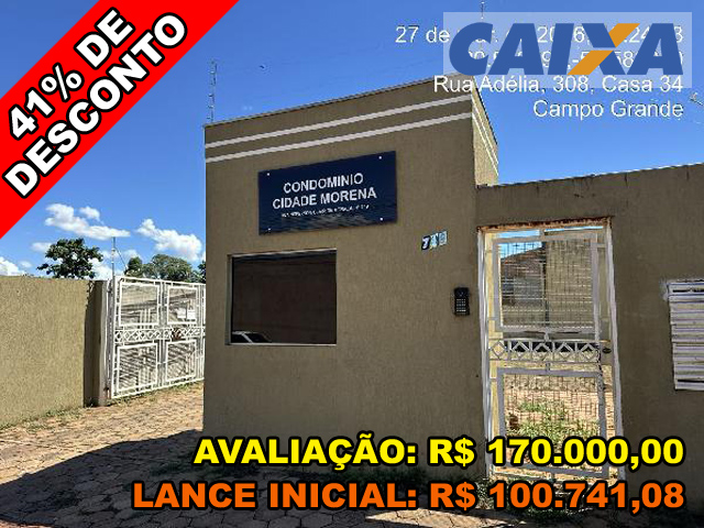 Rua neferson clair moraes n. 719, casa 08 - condominio residencial cidade morena - vila cidade morena - campo grande/ms
