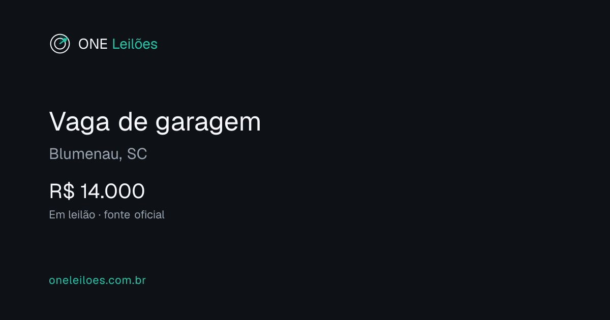 Vaga de garagem