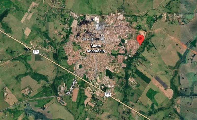 Leilão judicial: terreno urbano 202,62m² em santo anastácio/sp