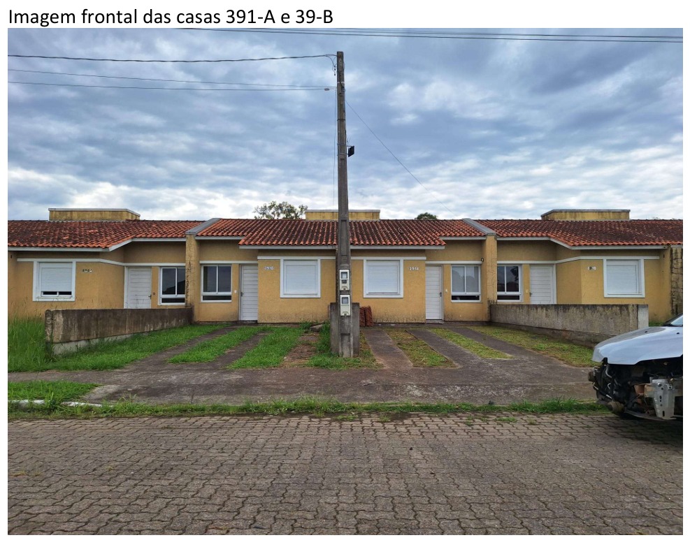 Casa de alvenaria sob nº 391-b, geminada, com a área construída de 43,48m², situada na rua vítor mateus teixeira, vila três marias, em esteio/rs. matrícula nº 20.801