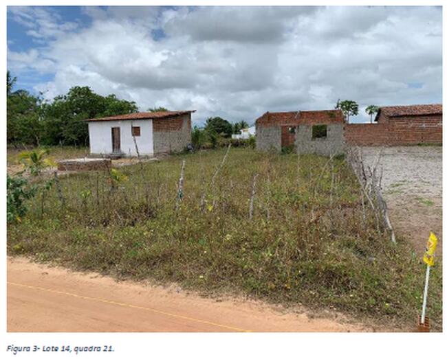 Lote de terreno situado sob o no. 14 da Quadra 21, no Loteamento Vale de Santa Rita I, no Município de Santa Rita/PB.