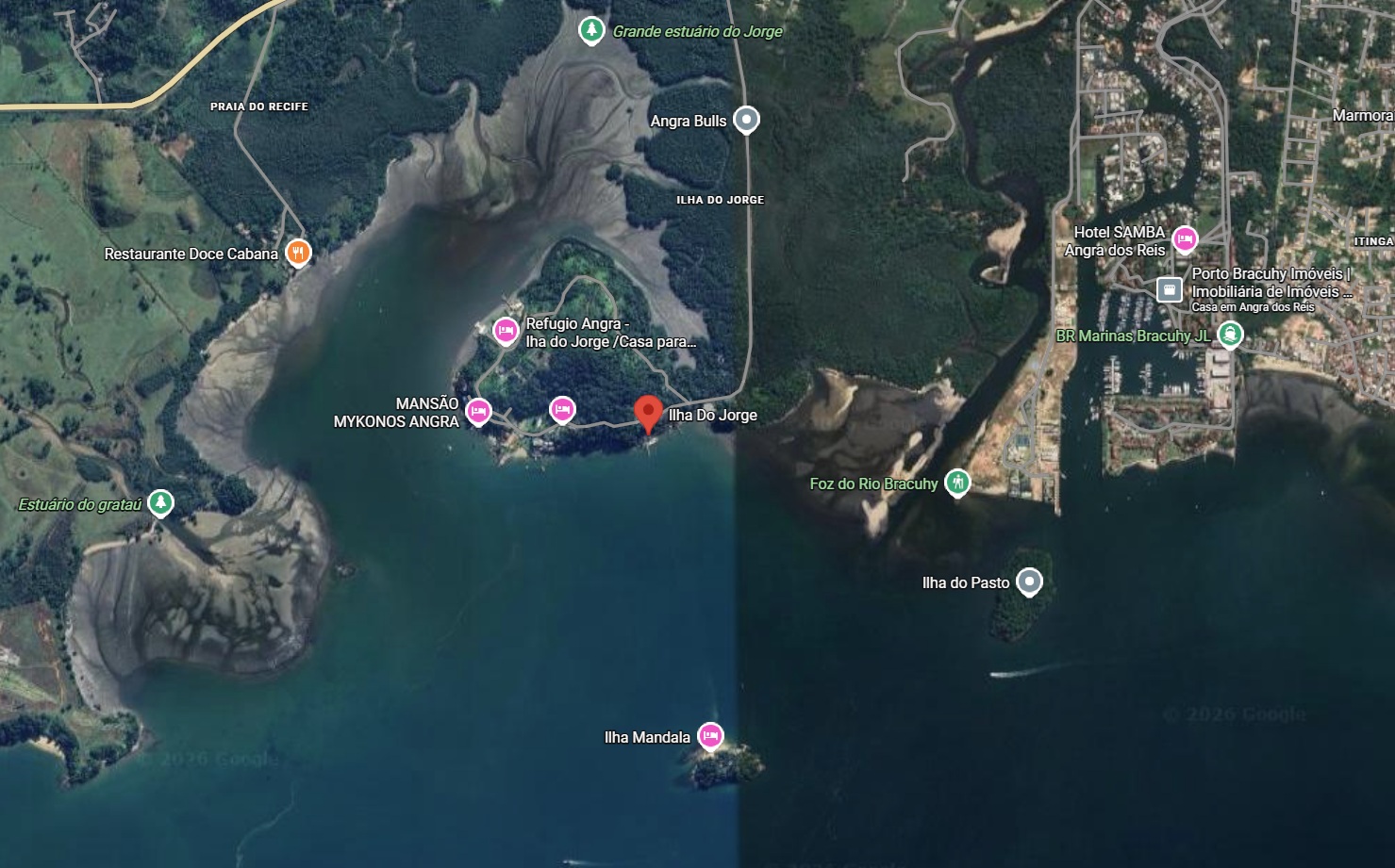 Terreno, A.T.: 1.608m², frente mar, Cond. Ilha do Jorge, Angra dos Reis/RJ