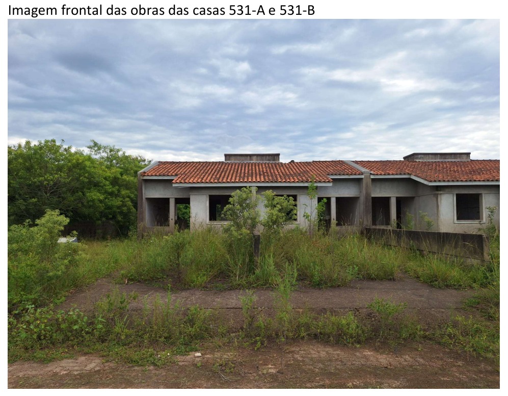 Casa de alvenaria sob nº 531-a, em construção, geminada, com a área construída de 43,48m², situada na rua vítor mateus teixeira, vila três marias, em esteio/rs. matrícula nº 29.063