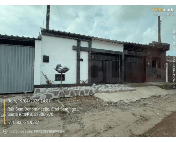 Santa rita/pb — casa com 55,32m², 2 quartos, 1 vaga na garagem (f8444421387093) casas em leilão | mgl leilões